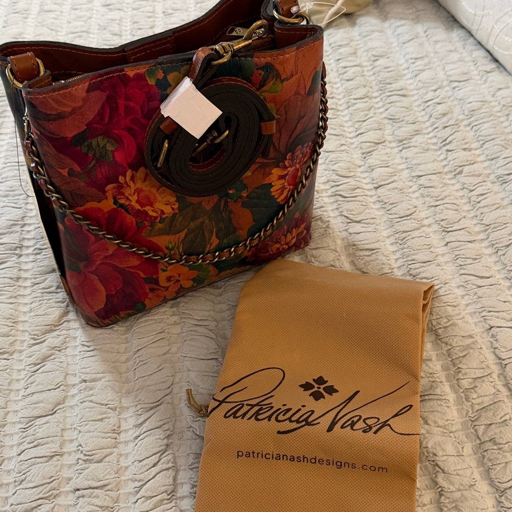 Patricia Nash Small Ledra Floral Print bag/purse-NWT - Picture 5 of 7
